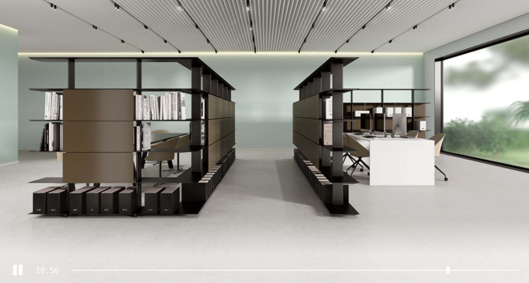 Vestidor Croma en espacio de oficina
